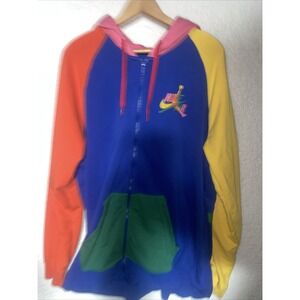 Nike Jordan Rivals Full Zip Hoodie CV7402-495 Mens Size XXL